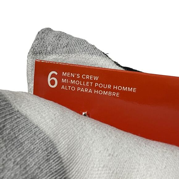 Gold Toe Goldtoe Mens Shoe Size 6-12.5 Cotton Sport Crew Socks 6 Pack AquaFX - Picture 6 of 7